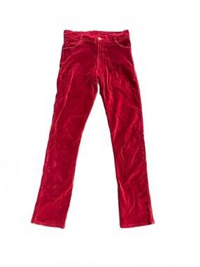 Earl Jean Red Velvet Pants Size 29